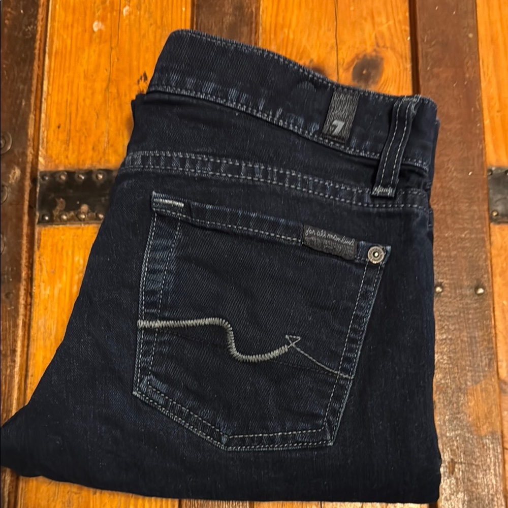 7 for all mankind Dark Blue Jeans